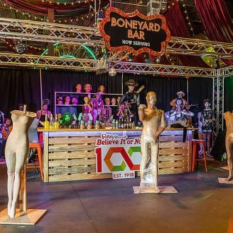 A well-thought out bar vignette by a Sublime Event Designs. A creative event agency designs events that don't overlook details.
